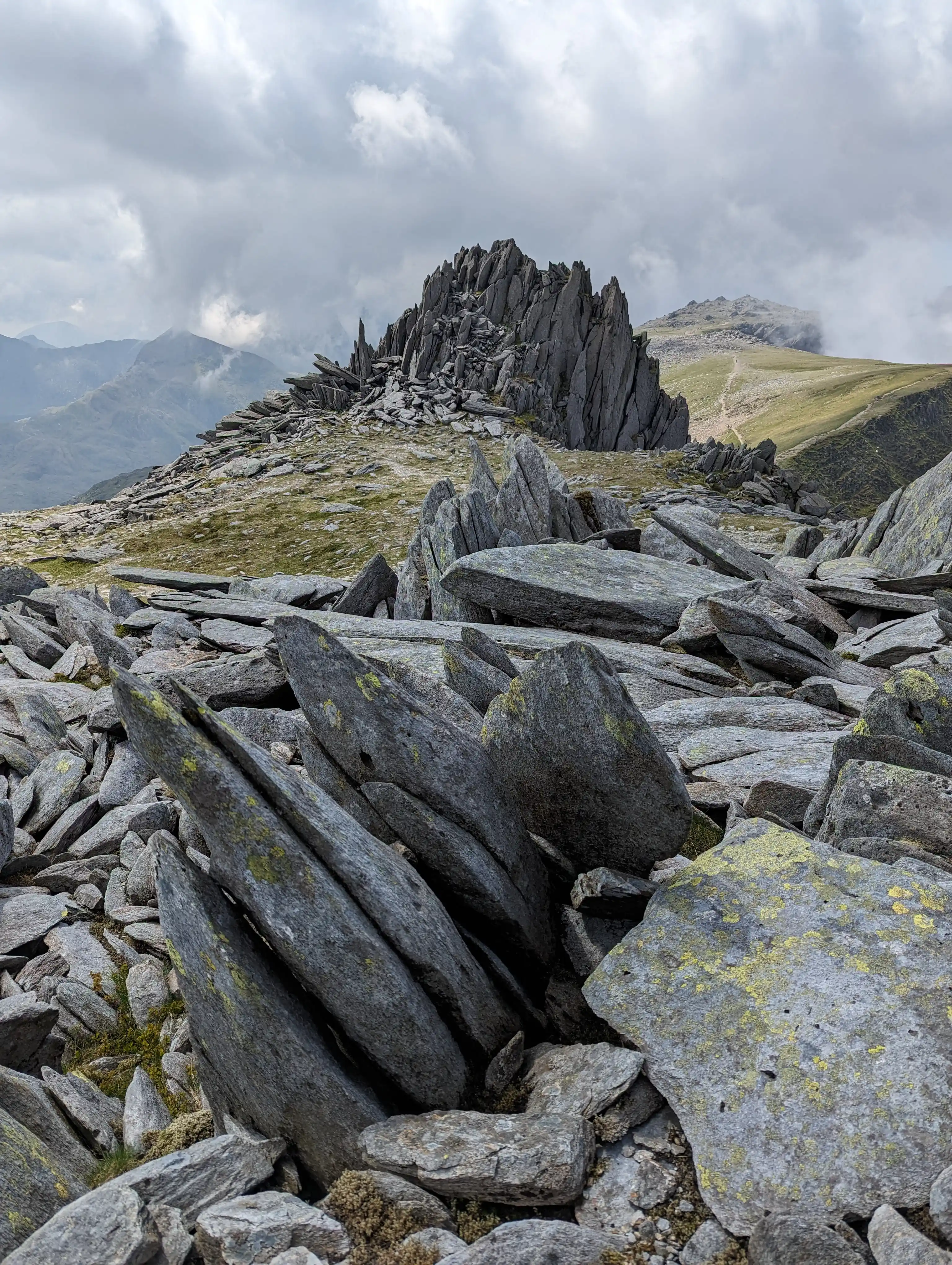 Looking towards the Glyderau mountains